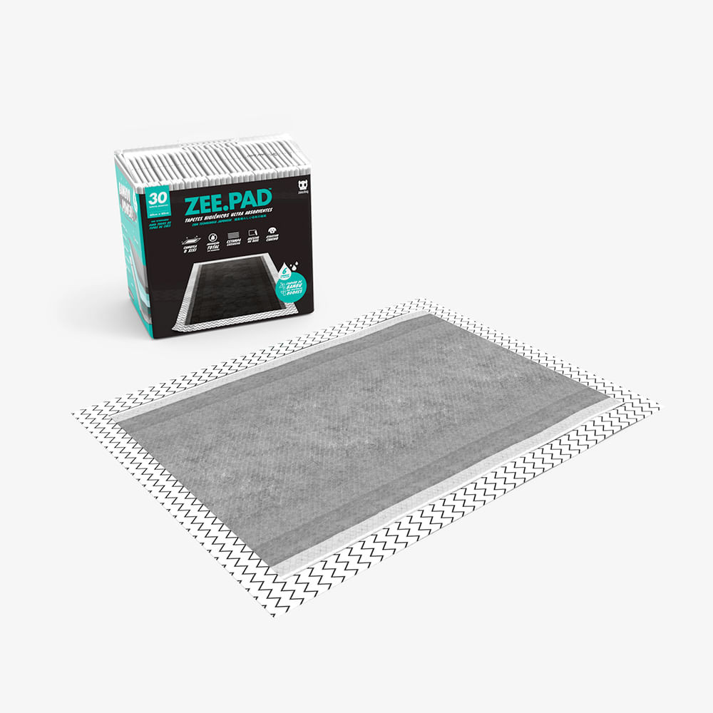 Tapete Higiênico Zee.Pad Preto Zee.Dog 30 Unidades em Oferta na Shopee