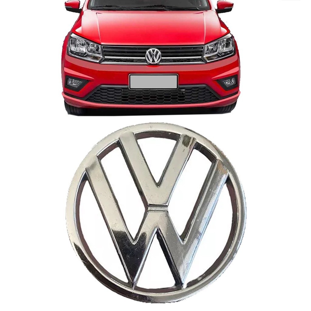 Emblema Grade Gol Voyage Saveiro G7 G8 2017 2018 2019 2020 2021 2022 Cromado em Oferta na Shopee