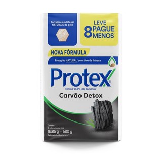 Sabonete em Barra Protex Carvão Detox 8un Leve Mais Pague Menos em Oferta na Shopee
