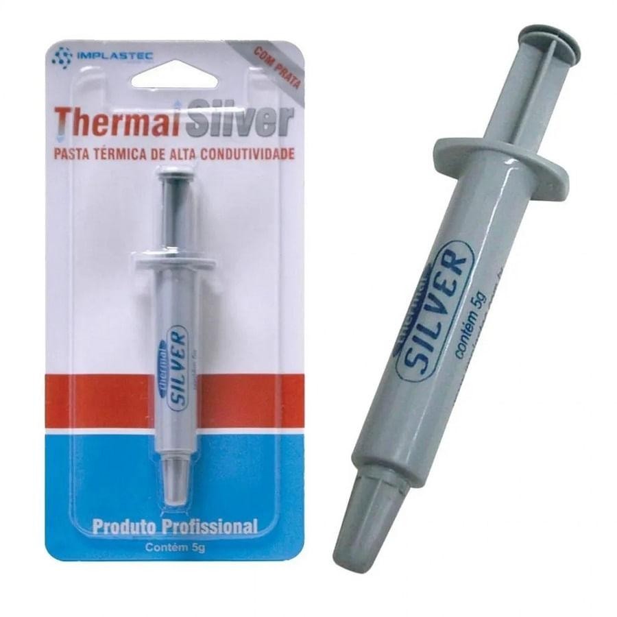 Pasta Termica Thermal Silver 5g 35390 - Implastec em Oferta na Shopee
