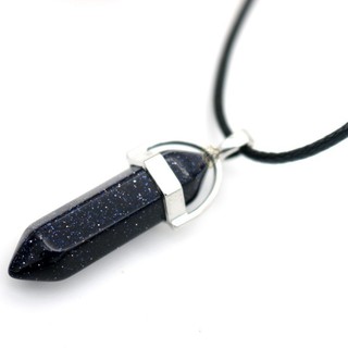 Colar Pedra Natural Colar Estrela Preto Pedra Estrela - Signo Câncer - Pedra da Intuição Masculino Feminino Ajustável