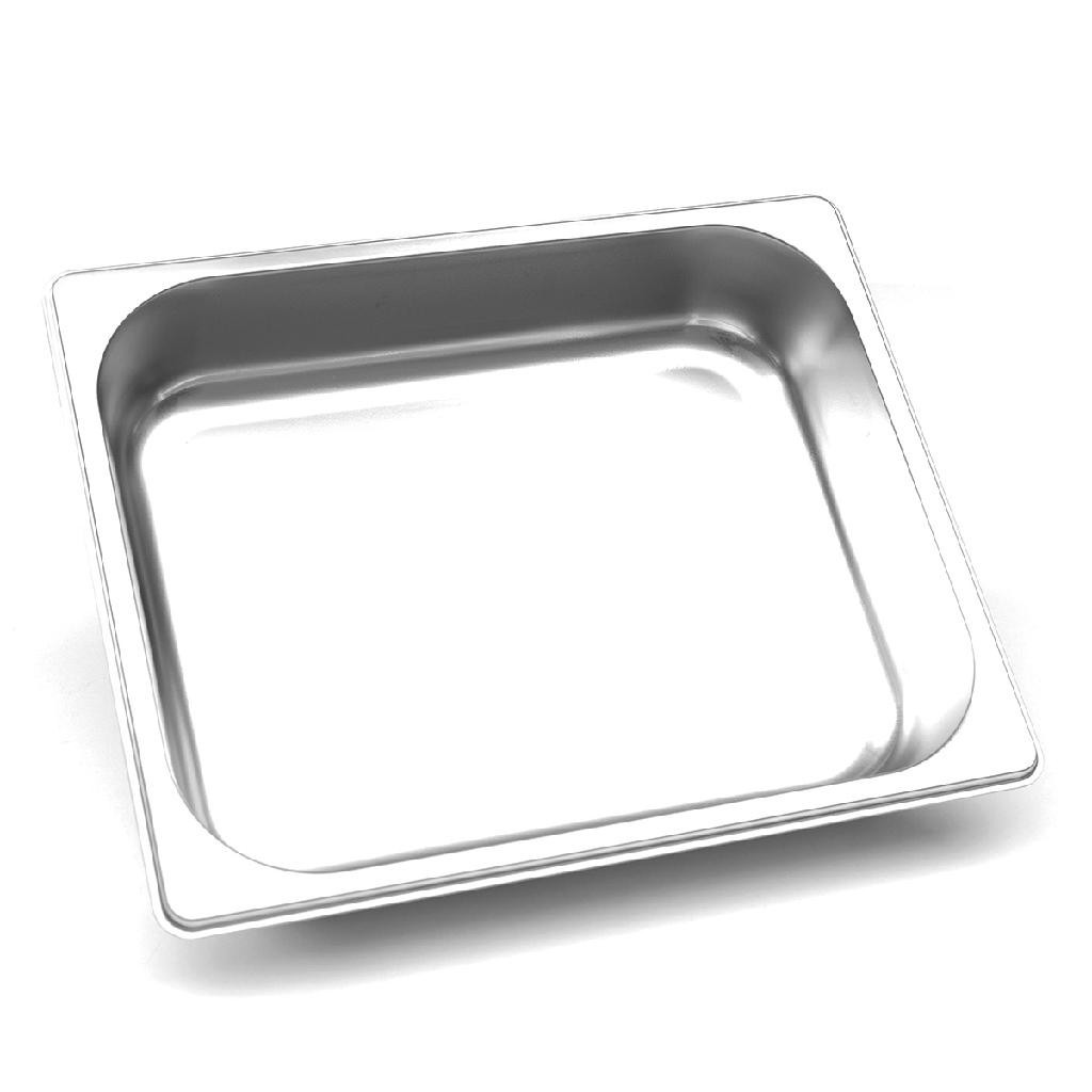 Cuba Gastronômica Aço Inox Gn 1/2 65mm Buffet Rechaud 3,9 Lt