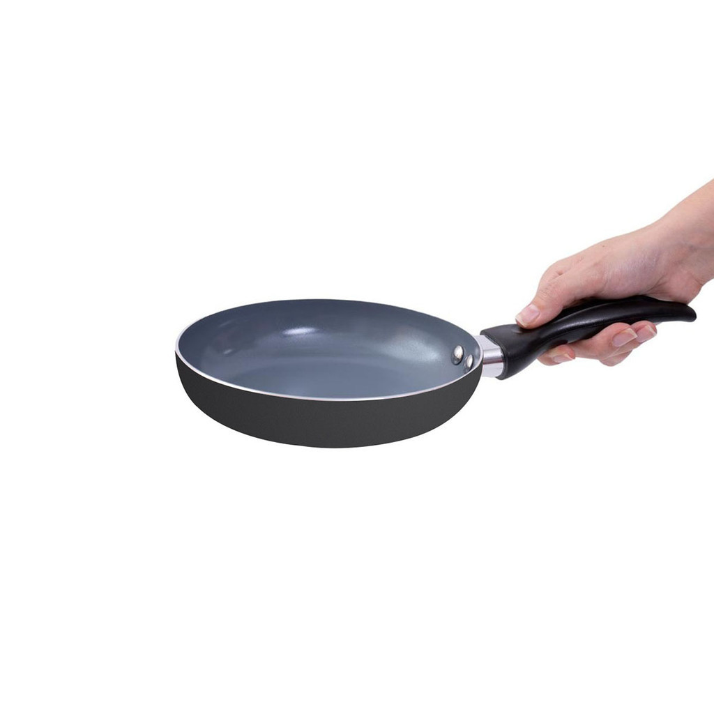 Detalhes do Frigideira antiaderente de cerâmica e alumínio 18cm - Oikos