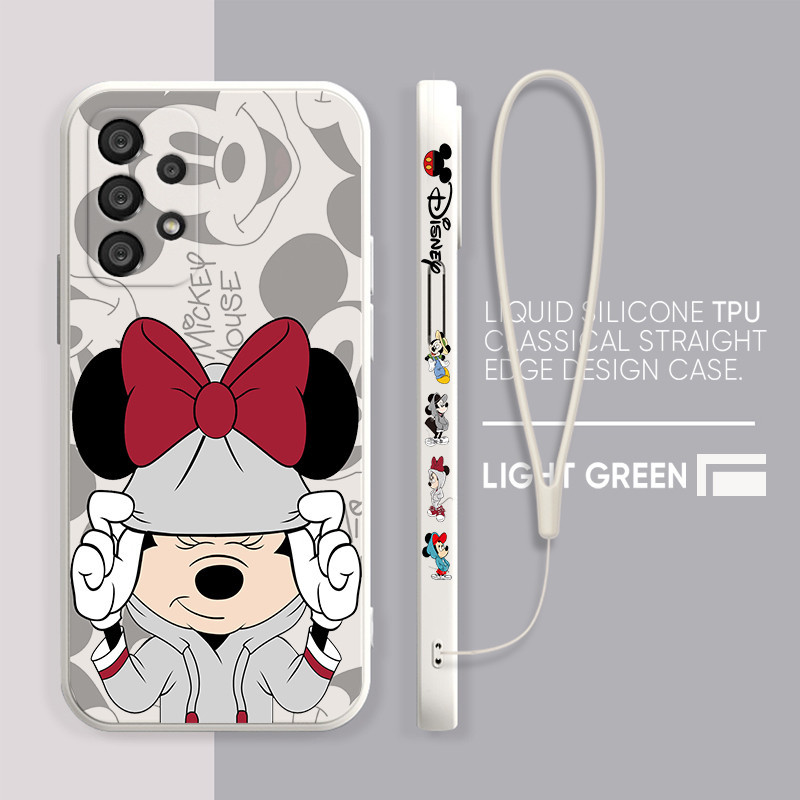 capinha Estojo Para Telefone Disney Mickey Minnie Mouse Samsung Galáxia A55 A35 A54 A34 A25 A24 A05 A05S A15 A14 Funda