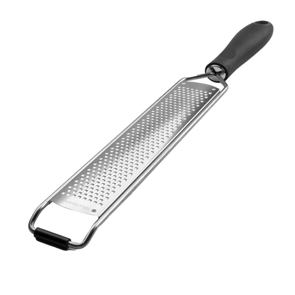 Ralador régua de corte Fino Inox com Antiderrapante 39x4,5cm para queijos chocolates