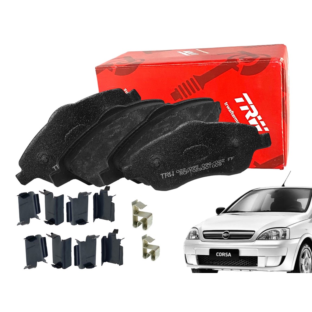 Kit Pastilha Freio Dianteiro TRW Corsa Montana 1.0 1.4 1.8 + Reparo TRW/Ceccarelli