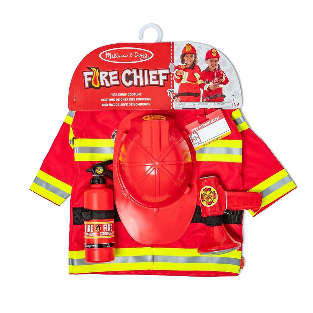 Fantasia de Bombeiro com Acessórios - Melissa & Doug em Oferta na Shopee