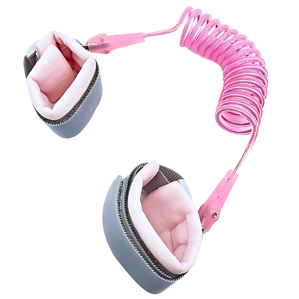 Pulseira Segurança Guia Pulso Infantil Velcro Rosa Castela em Oferta na Shopee