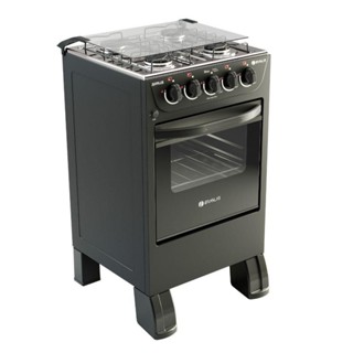 Fogão 4 Bocas De Piso Braslar Sirius Plus 2023 Preto Bivolt em Oferta na Shopee