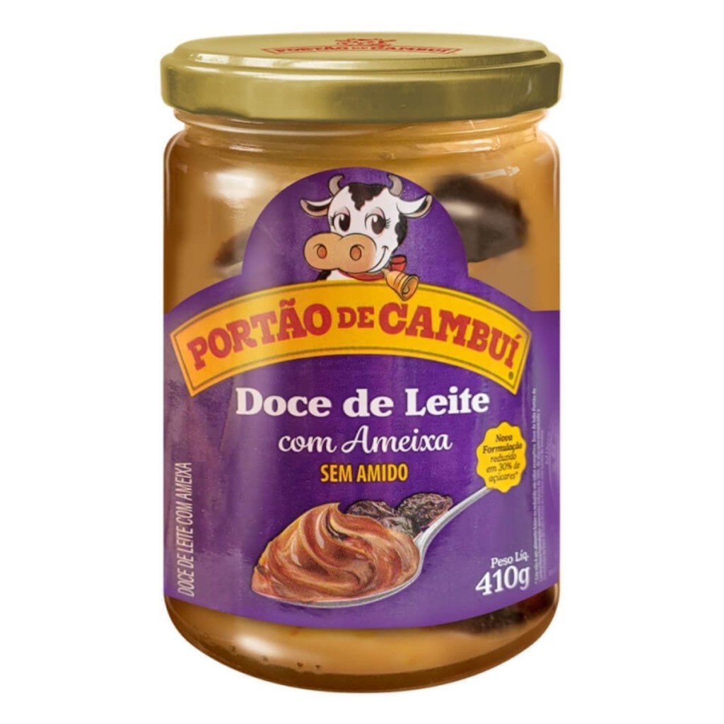 Doce de Leite Ameixa Pote 410g Pastoso Portão de Cambui em Oferta na Shopee