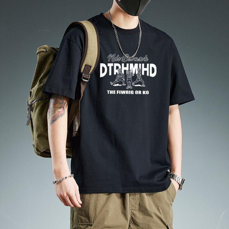 Camiseta Masculina De Manga Curta , Moda , Blusa Adolescente De Meia Com Estampa De Desenho Animado , Retrô , Adequada P