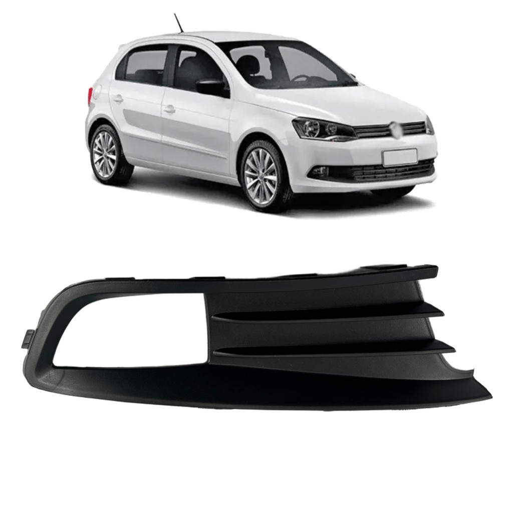 Moldura Grade Para-choque Gol G6 C/furo Milha Direito