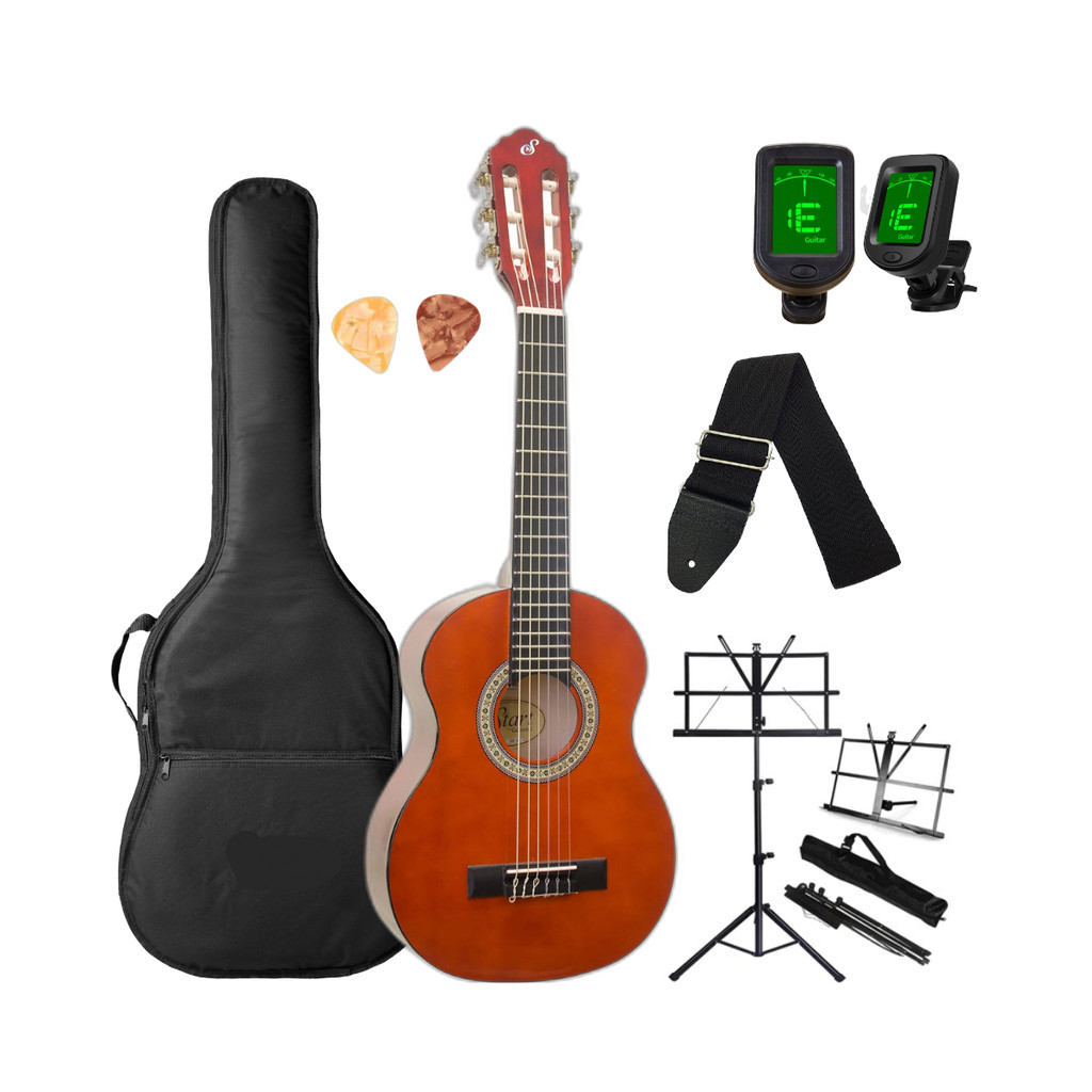 Violão Infantil 1/2 Giannini Start NR N Destro Natural Brilhante Até 7 Anos + acessórios