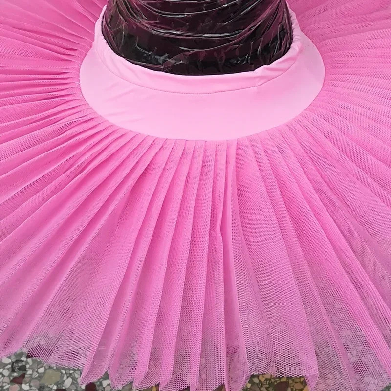 Ballet Tutus Skirs Para Adulto Criança Malha Rígida Panqueca Dança Do Ventre Meninas Prática Crianças Lago — imagem 2 de 2