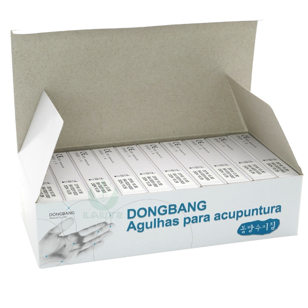 Agulha para Acupuntura Facial 0,18x8mm cx c/ 1000 un Dong Bang (DBC)