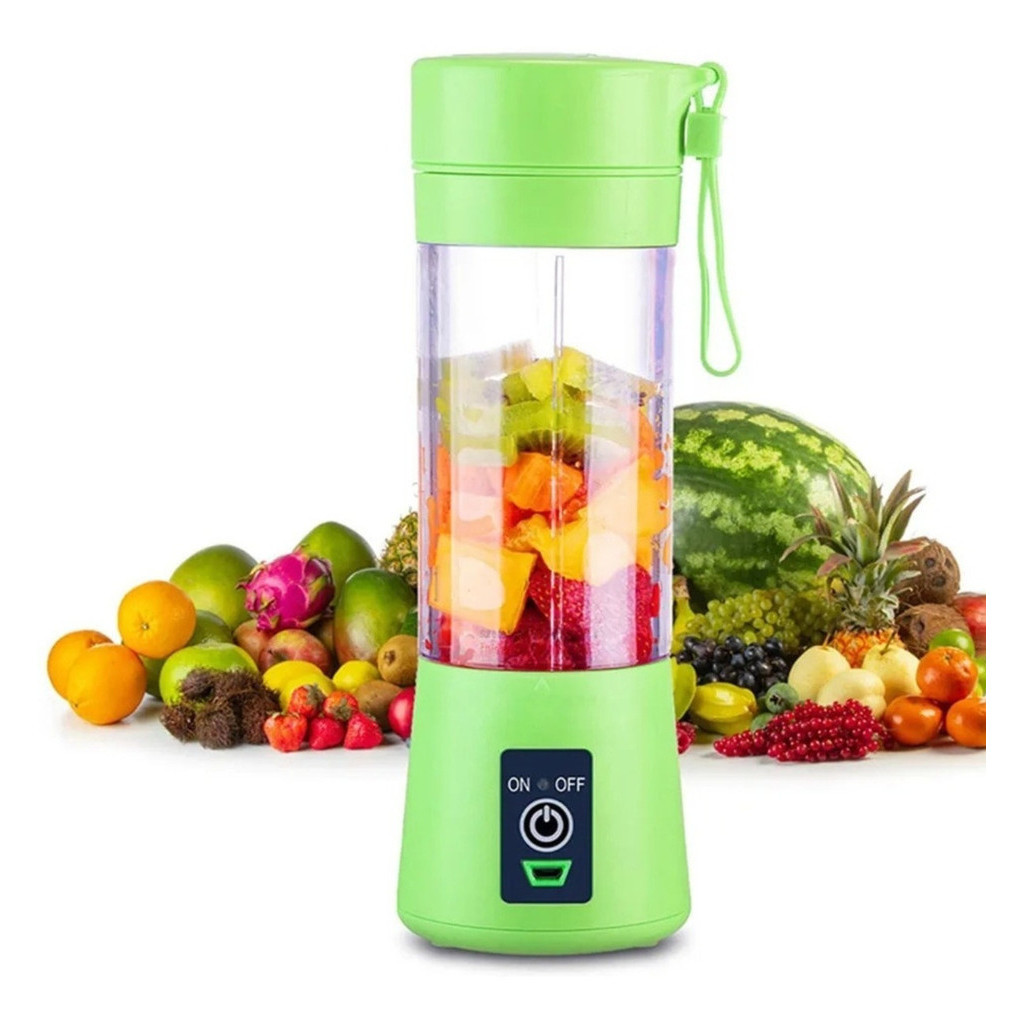 Mini Liquidificador Elétrico Portátil Lâminas Inox Recarregável Portátil Shake 6 Lâminas + Cabo USB ENVIO RÁPIDO