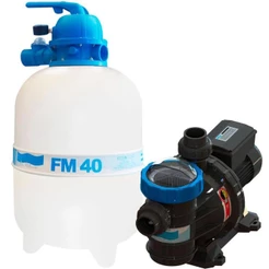 Bomba BMC-50 1/2Hp Com Filtro FM-40 Para Piscnia Monofásica FILTER