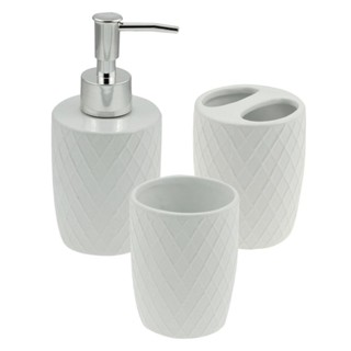 3 Peças para Banheiro Wolff Branco