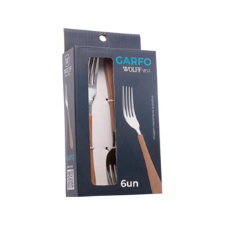 6 Garfos para Bolo Wolff Milão Amadeirado 16,5cm em Oferta na Shopee
