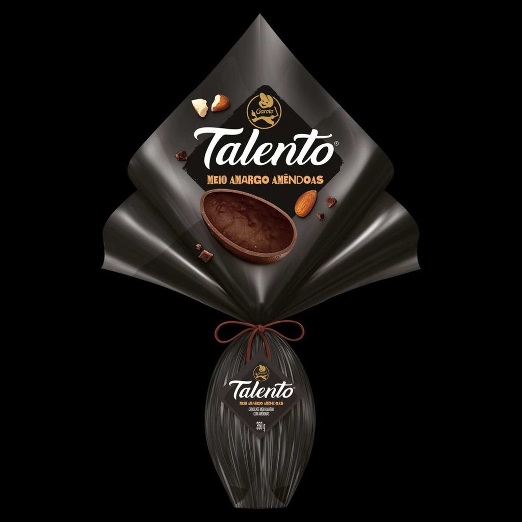 Ovo de Pascoa Talento Meio Amargo 350g Garoto em Oferta na Shopee