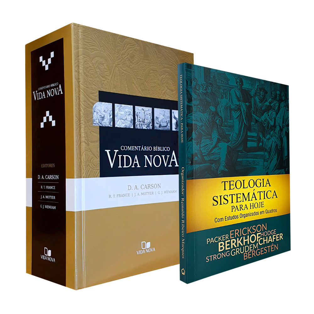 Kit Estudos Bíblicos | Comentário Bíblico Vida Nova + Teologia Sistemática para Hoje