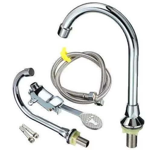 Torneira P/ Pedal Acionador Bica Movel Inox Clinica Hospital em Oferta na Shopee