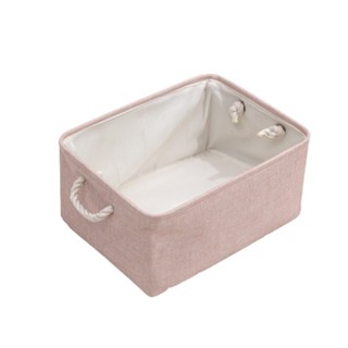 1 Caixa Cesto Organizador De Tecido Linho dobrável 38x48x30 Liso Grande em Oferta na Shopee