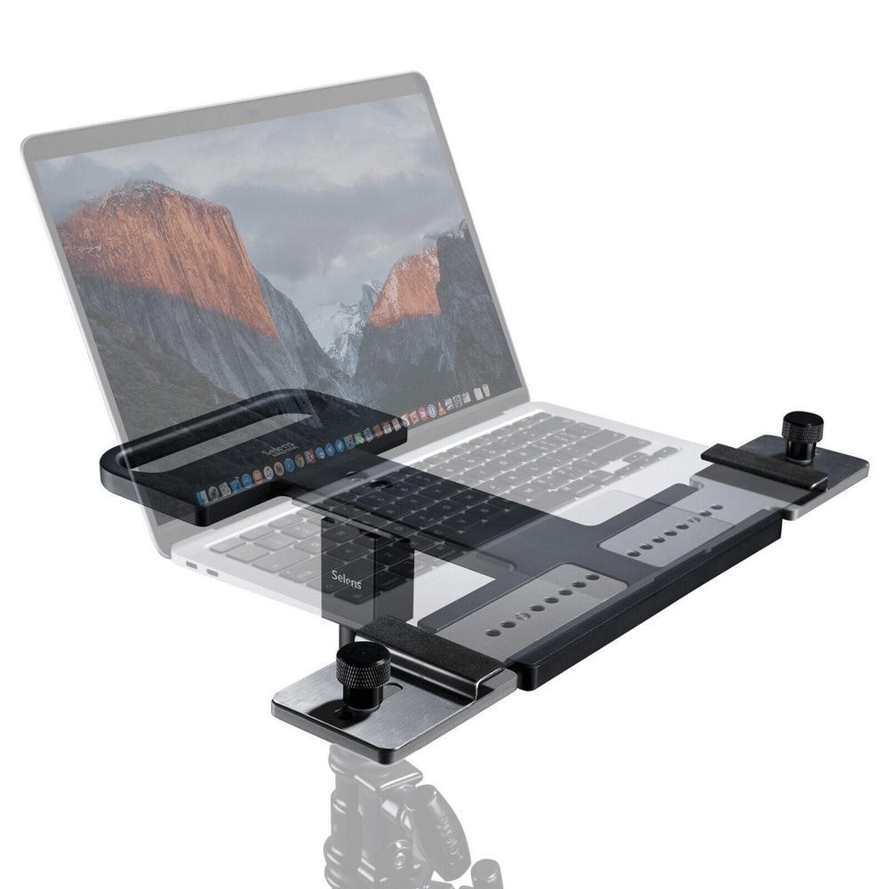 Bandeja para Notebook Selens SDL290A Ajustável 5/8" para Tripé de Estúdio