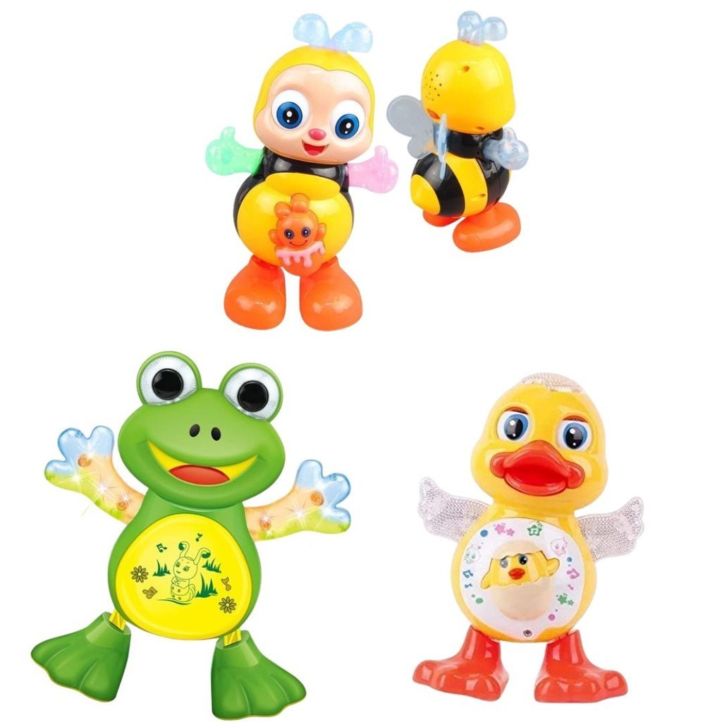 Brinquedos Abelha Dançante  + Sapo Dançante + Pato Dançante