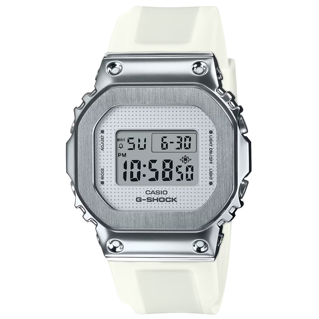 RELÓGIO MASCULINO CASIO G-SHOCK DIGITAL BRANCO GM-S5600SK-7DR