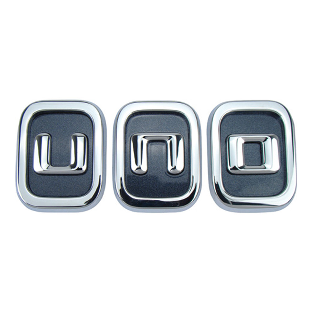 Emblema Uno do Porta Malas Novo Uno 2011 a 2014 com Fundo Preto