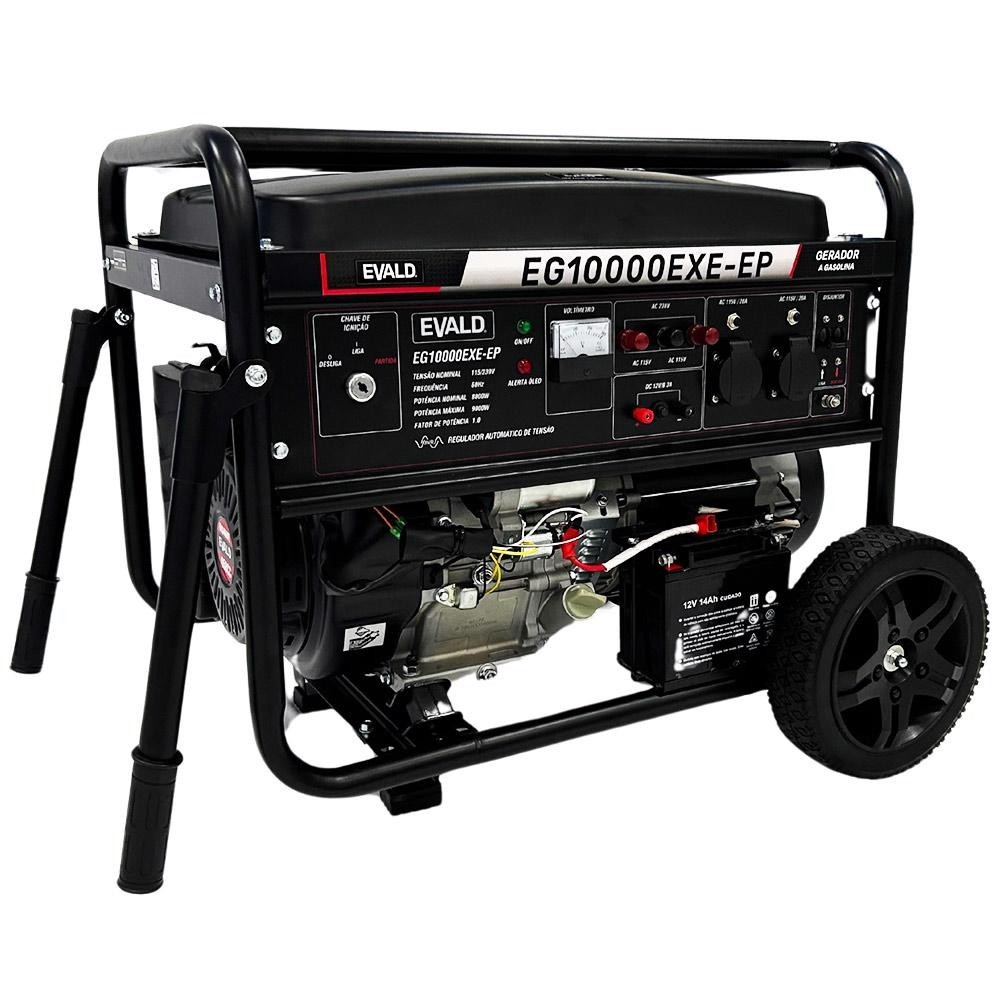 Gerador de Energia Gasolina 9 KVA EG10000EXE-EP Bivolt EVALD - Home & Living