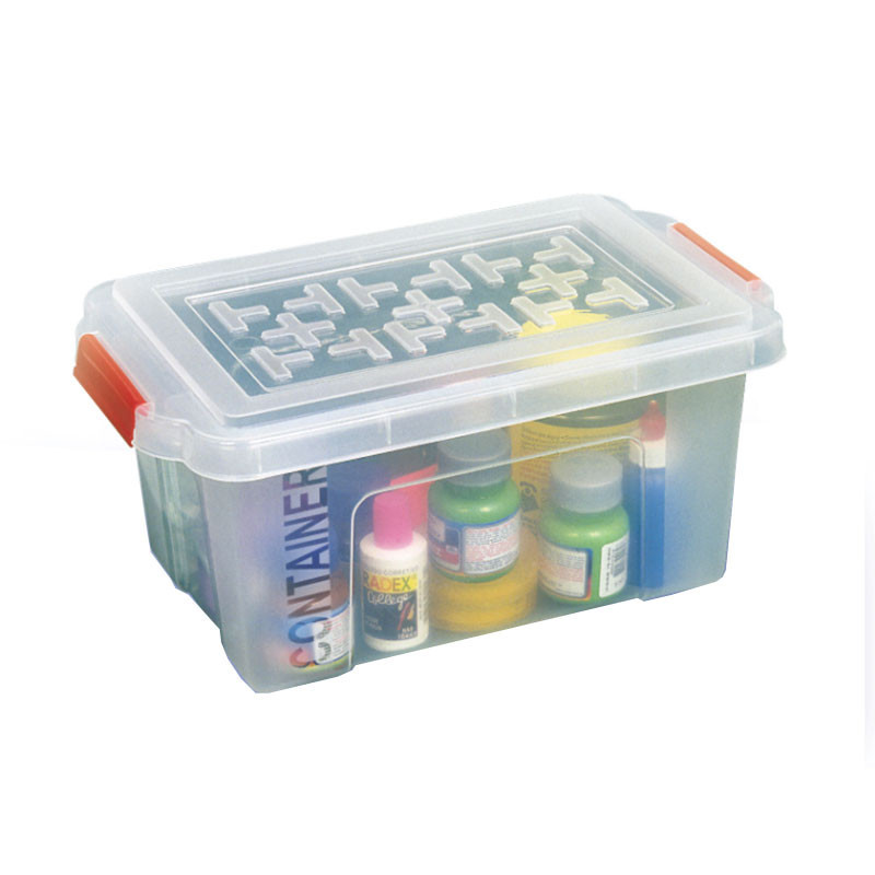 Caixa organizadora box baixa C/trava cristal OR04 4,25L São Bernardo em Oferta na Shopee