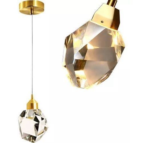 Pendente Dourado Pedra De Cristal VL-MD510 Lavabo Sala