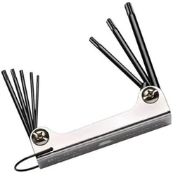 Chave Torx - "L" - Jogo 8 Peças - T09 A T40 - Tipo Canivete - 8JI - EDA