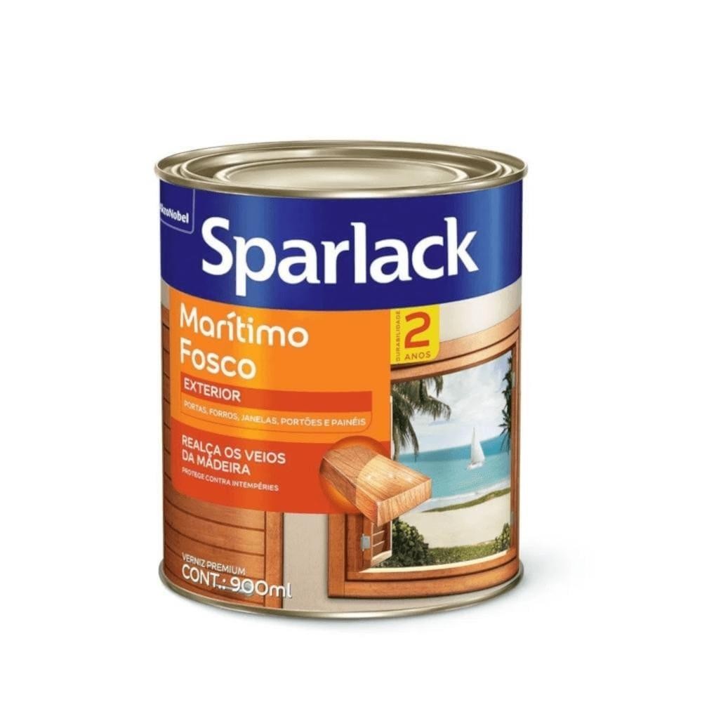 Verniz Maritimo Fosco Sparlack 900Ml