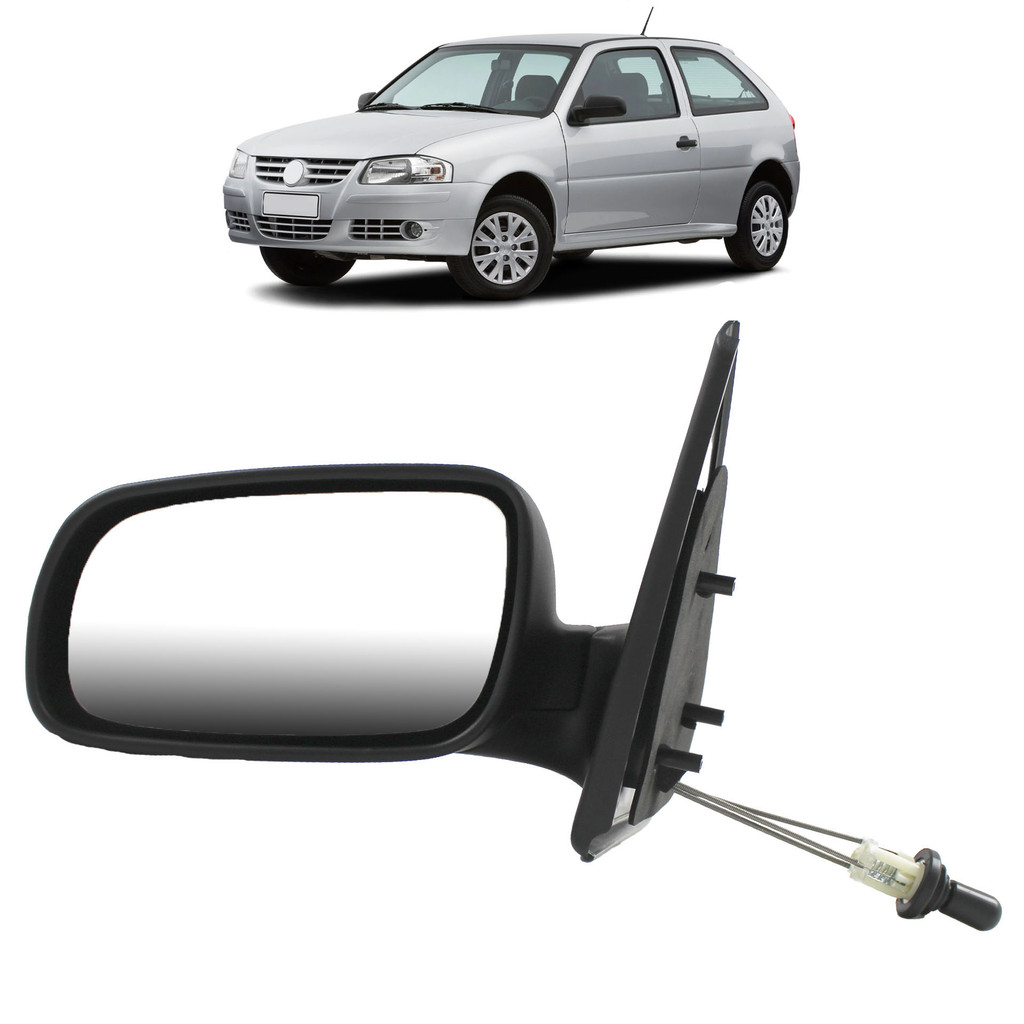 PAR Retrovisor Gol 2 Portas 1999 2000 2001 02 03 04 05 06 07 08 Com Controle · foto 2