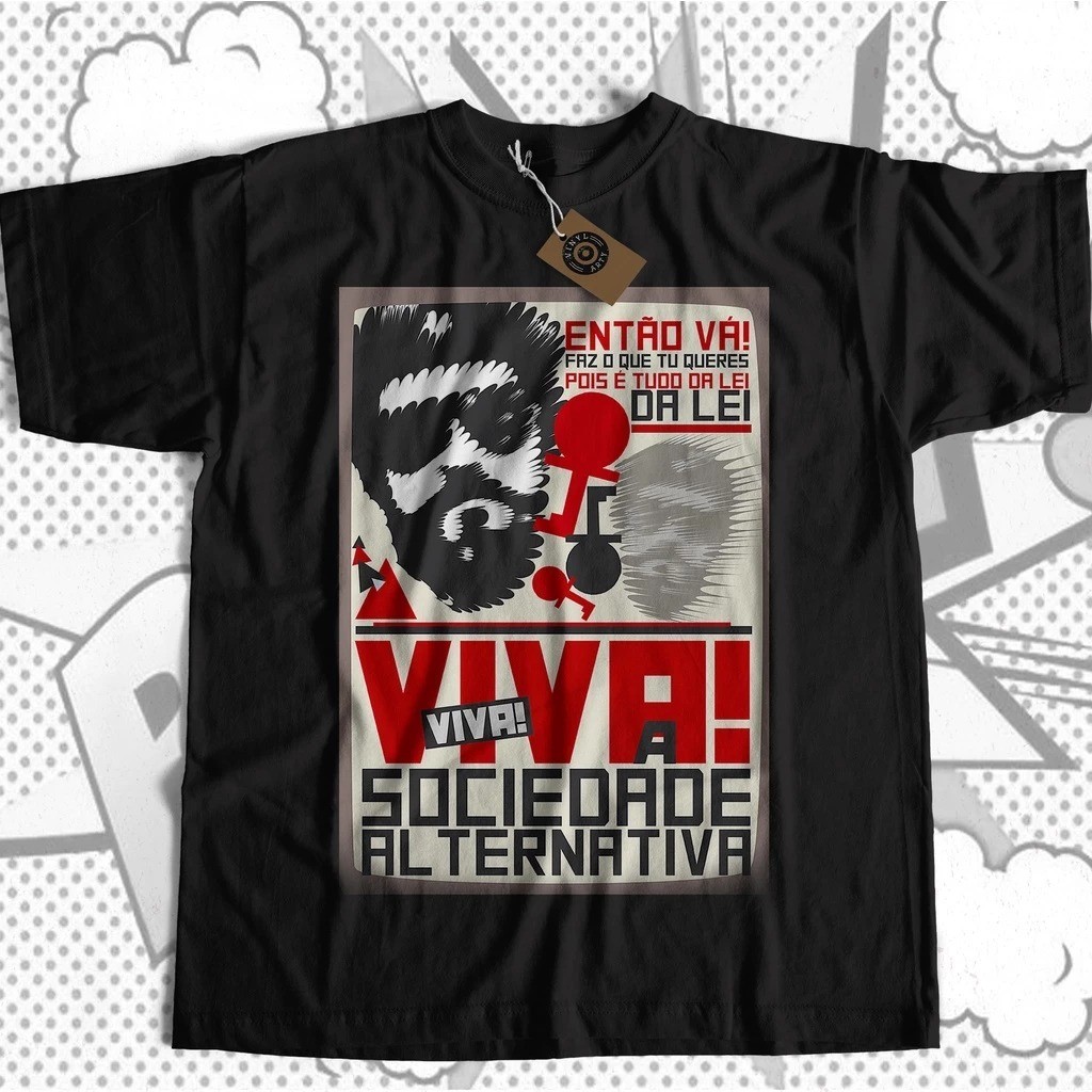 Camisa Camiseta Raul Seixas - Viva a Sociedade Alternativa 100% Algodão