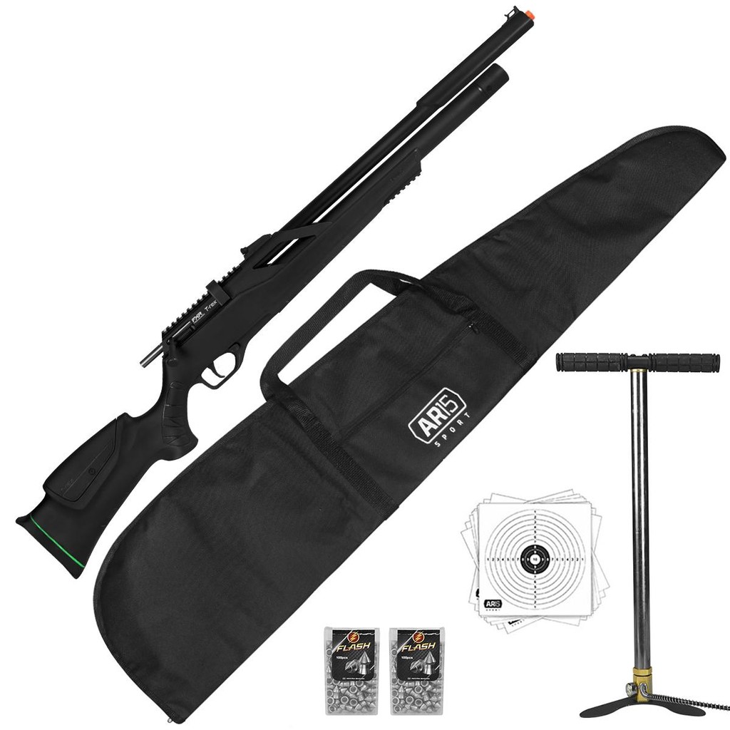 pcp t rex 5.5mm Artemis + Bomba Manual Fixxar em Oferta na Shopee