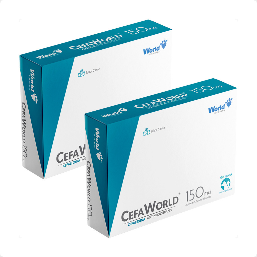 Kit 2 CefaWorld 150mg para Cães e Gatos - 12 Comprimidos em Oferta na Shopee