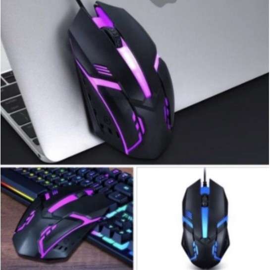 Kit Mouses Gamer LED RGB Com Fio Para PC, Notebook, Jogos e Escritório - Alta Performance