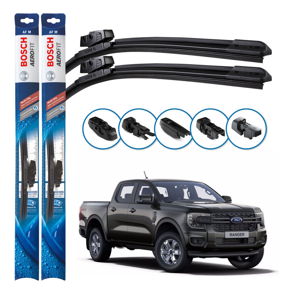 Par de Palhetas Limpador Parabrisa Multiclip Original Bosch Ford Ranger 2023 E 2024 em Oferta na Shopee