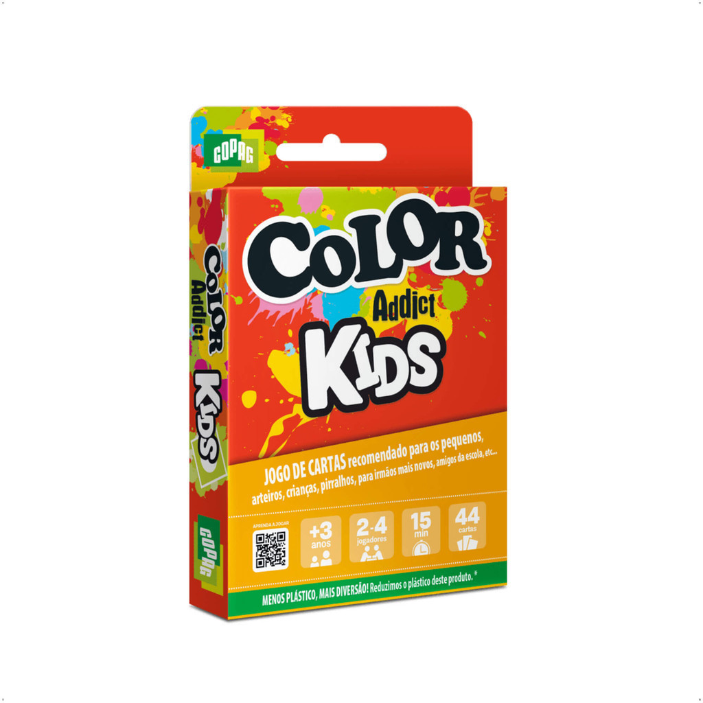 Jogo Infantil Color Addict Kids Cartucho Brinquedo de Cartas Copag 32944
