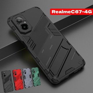 Para Realme C67 4G 2024 Caixa Do Telefone RealmeC67 C 67 À Prova De Choque Militares Pesados Anti-Queda Armadura De Moda Punção Pára-Choques Suporte De Macio Capa Dura
