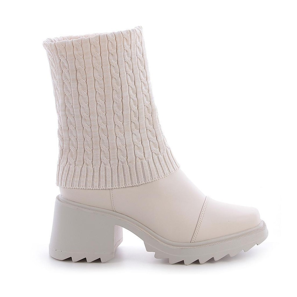 Bota Meia Betina Off White