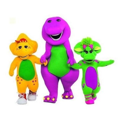 Barney  Kit De Decoração De Festa 10 Mini Displays Mdf
