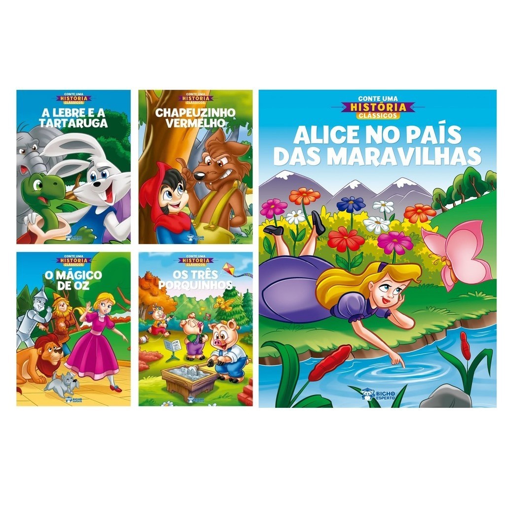 Coleção Conte Uma História | 5 Livros Clássicos - Grande 20x27cm