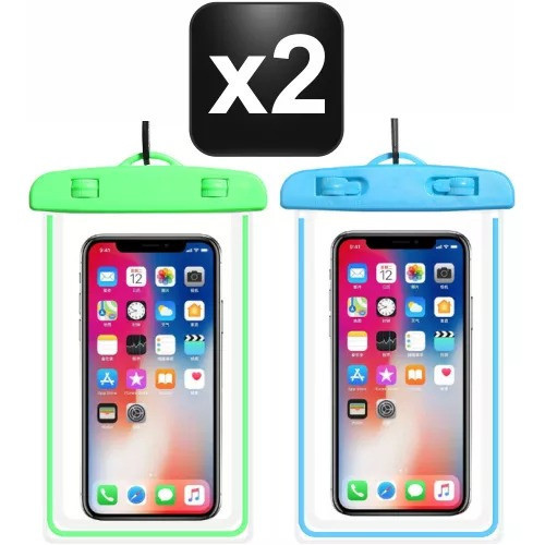 Kit 2x Capinha Bag Aquática Celular Prova D'água Universal