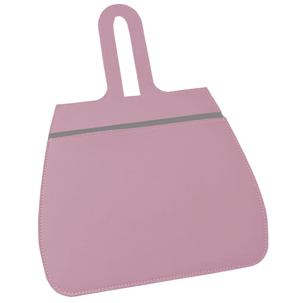 Porta Lixo Rosa Clarinho Lixeira para Carro Couro Sintético