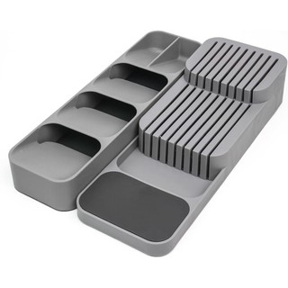 Conjunto Organizador Talheres e Facas Compacto para Gaveta